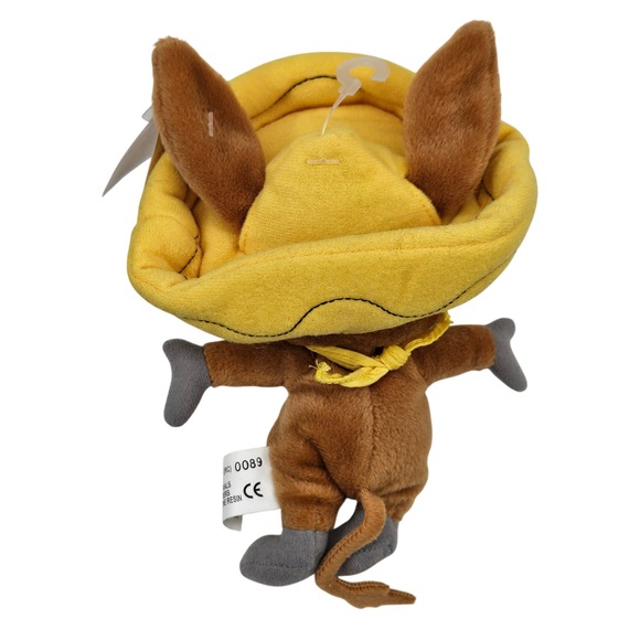 Vintage 1999 Warner Bros Studio Store Baba Looey Bean Bag Plush Sombrero NWT - Picture 2 of 11